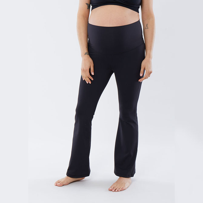 Black Flare Maternity Leggings