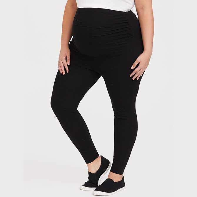 Black maternity leggings