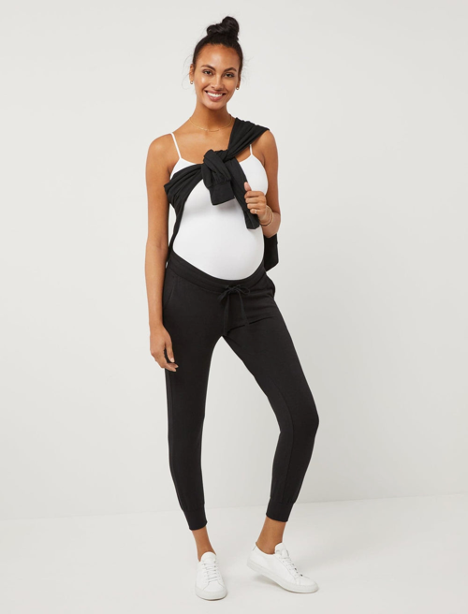UNDER BELLY FRENCH TERRY MATERNITY JOGGER PANT