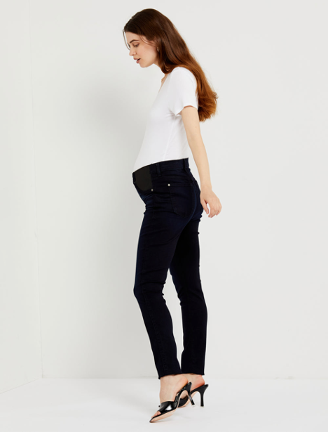 SIDE PANEL SKINNY LEG MATERNITY JEANS 7 FOR ALL MANKIND 