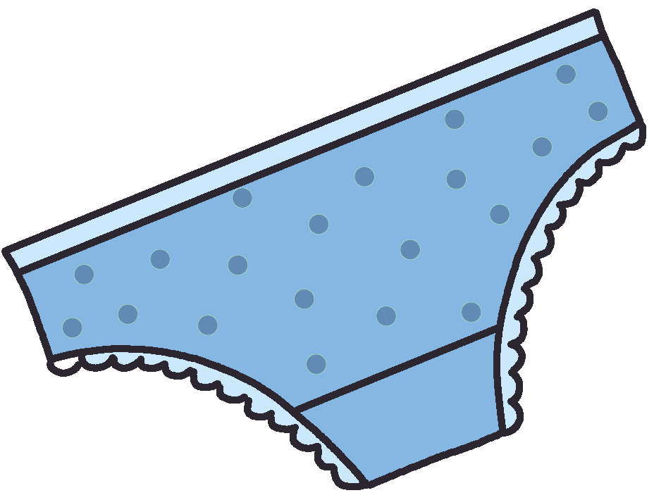Cartoon of underwear.